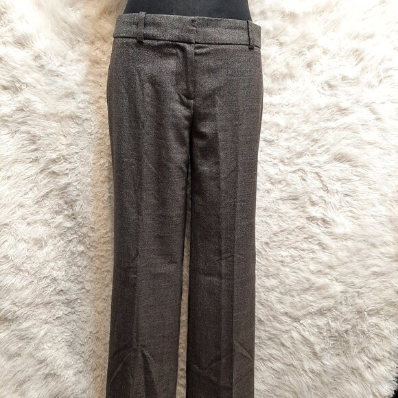 Ann Taylor Women's Gray Wool Blend Dress Pants Size: 2P - Picture 1 of 8